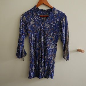 Free People Printed with Indian design size small